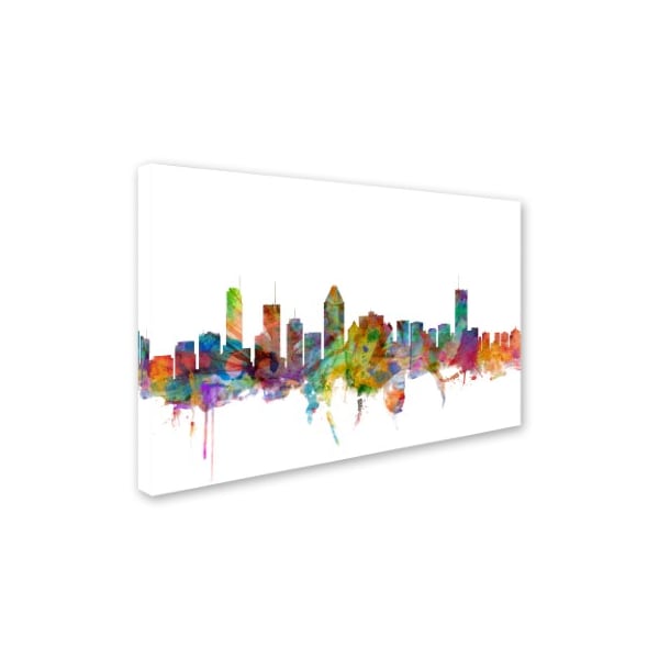 Michael Tompsett 'Montreal Canada Skyline' Canvas Art,16x24